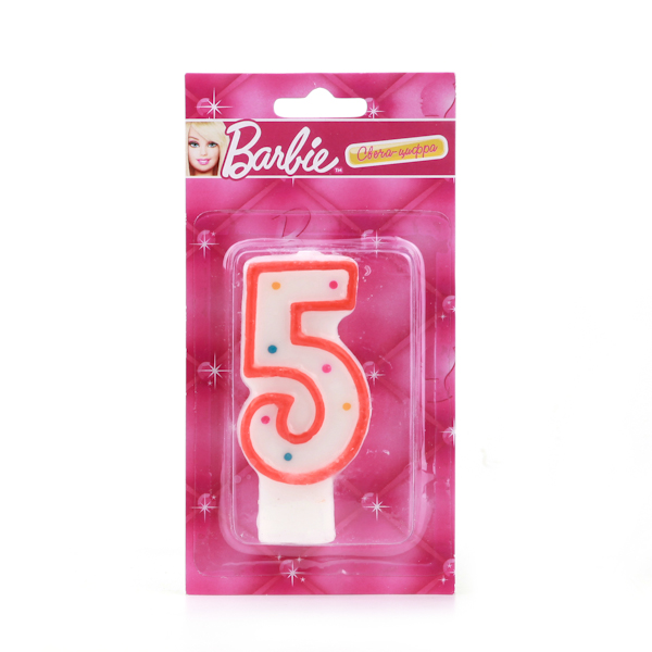 

Свеча-цифра «5» - Barbie