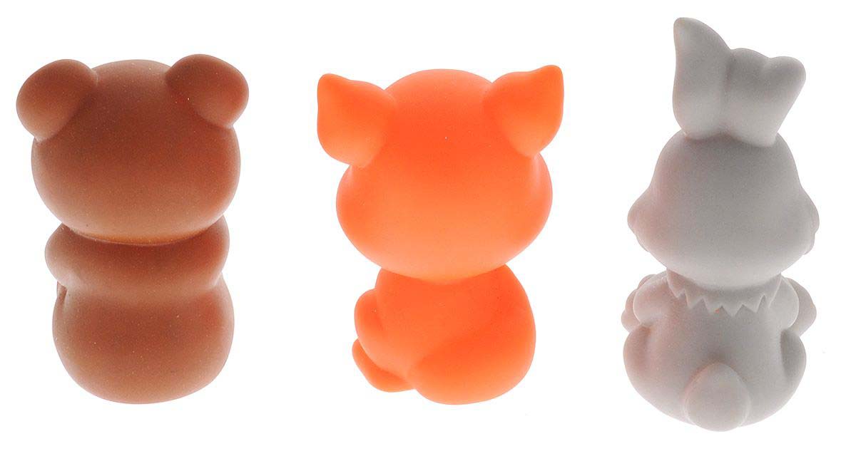Игрушки для ванной - Заяц, лиса, медведь  