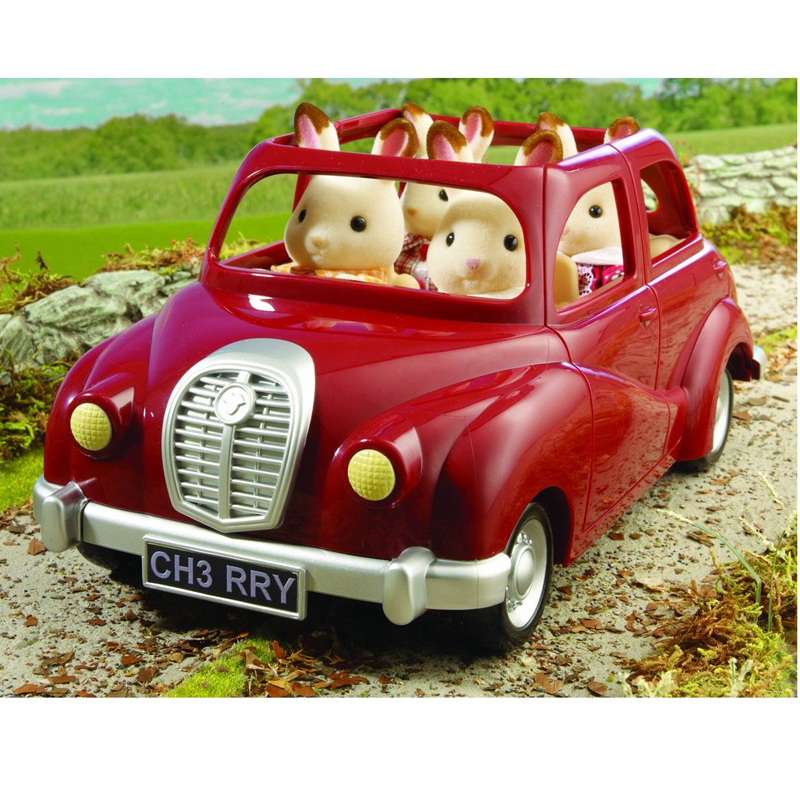 krasnyj semejnyj avtomobil dlya sylvanian families