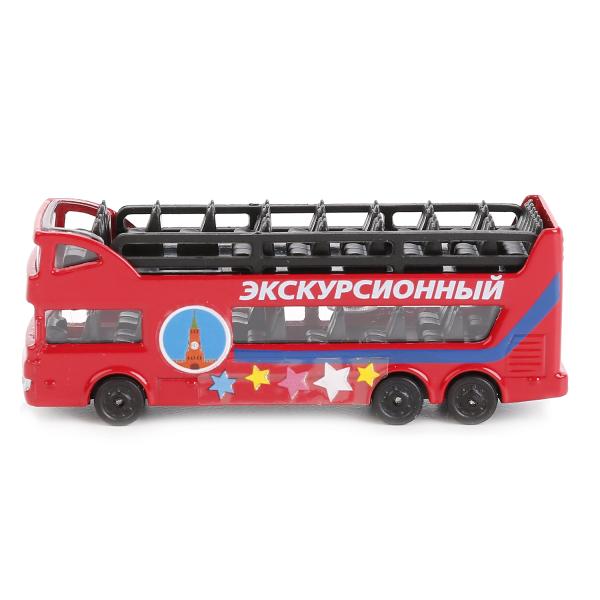 Металлический экскурсионный автобус, 7,5 см  