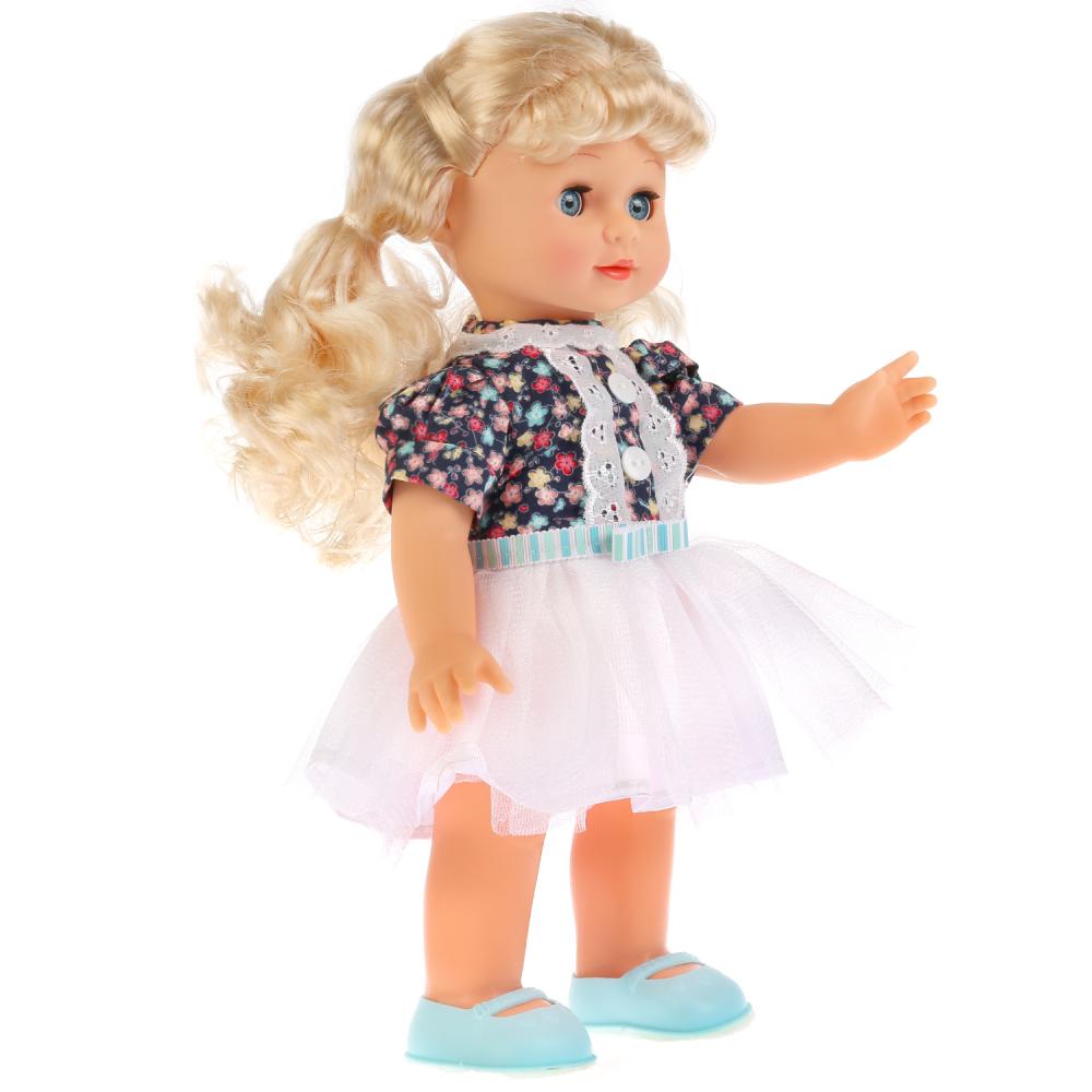Интерактивная кукла – Ника, 30 см, 7 стихов и песен, 25 фраз, 3 функции, ходит, закрывает глазки, разговаривает  