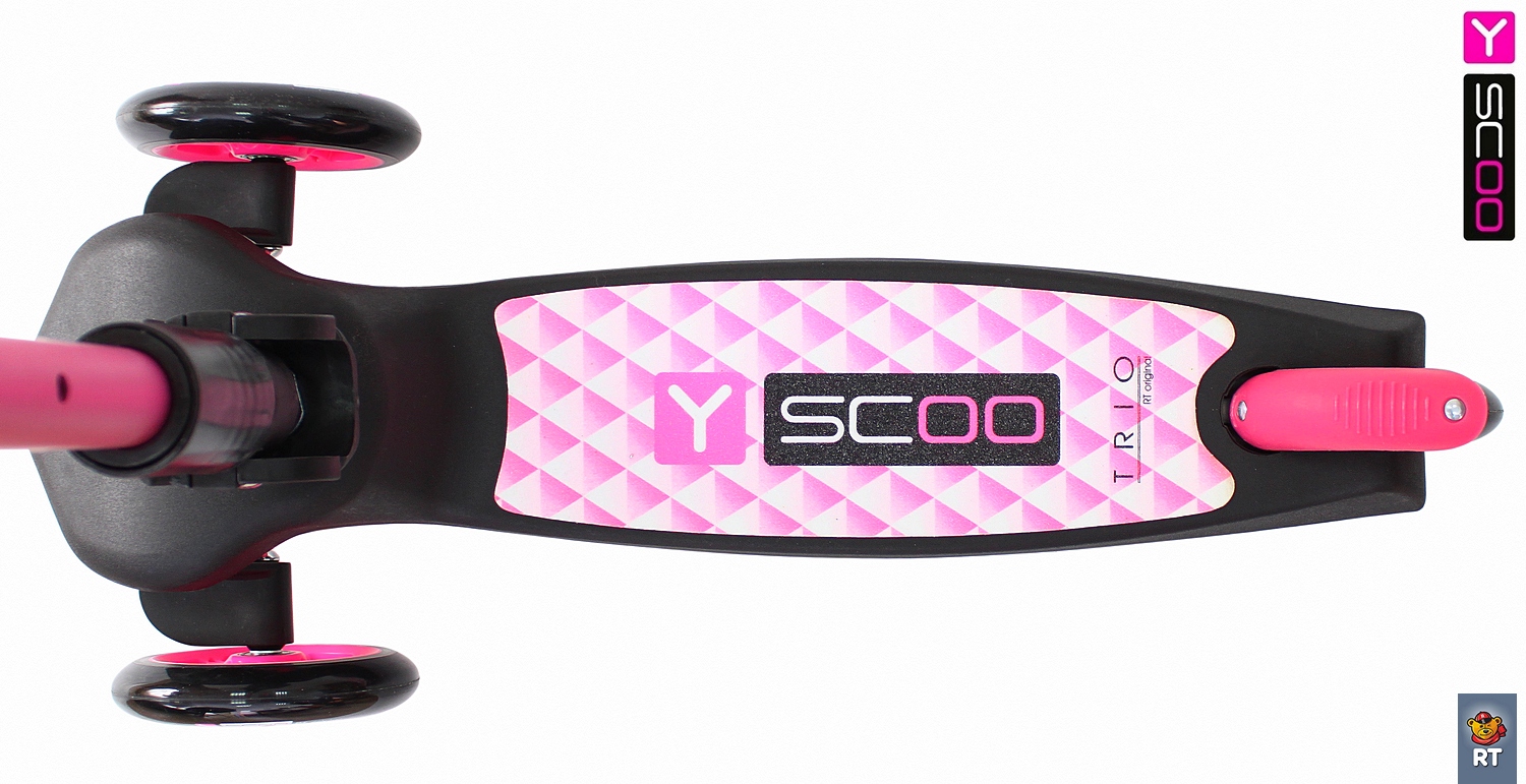 Самокат трехколесный Y-Scoo Trio Maxi 120, pink  