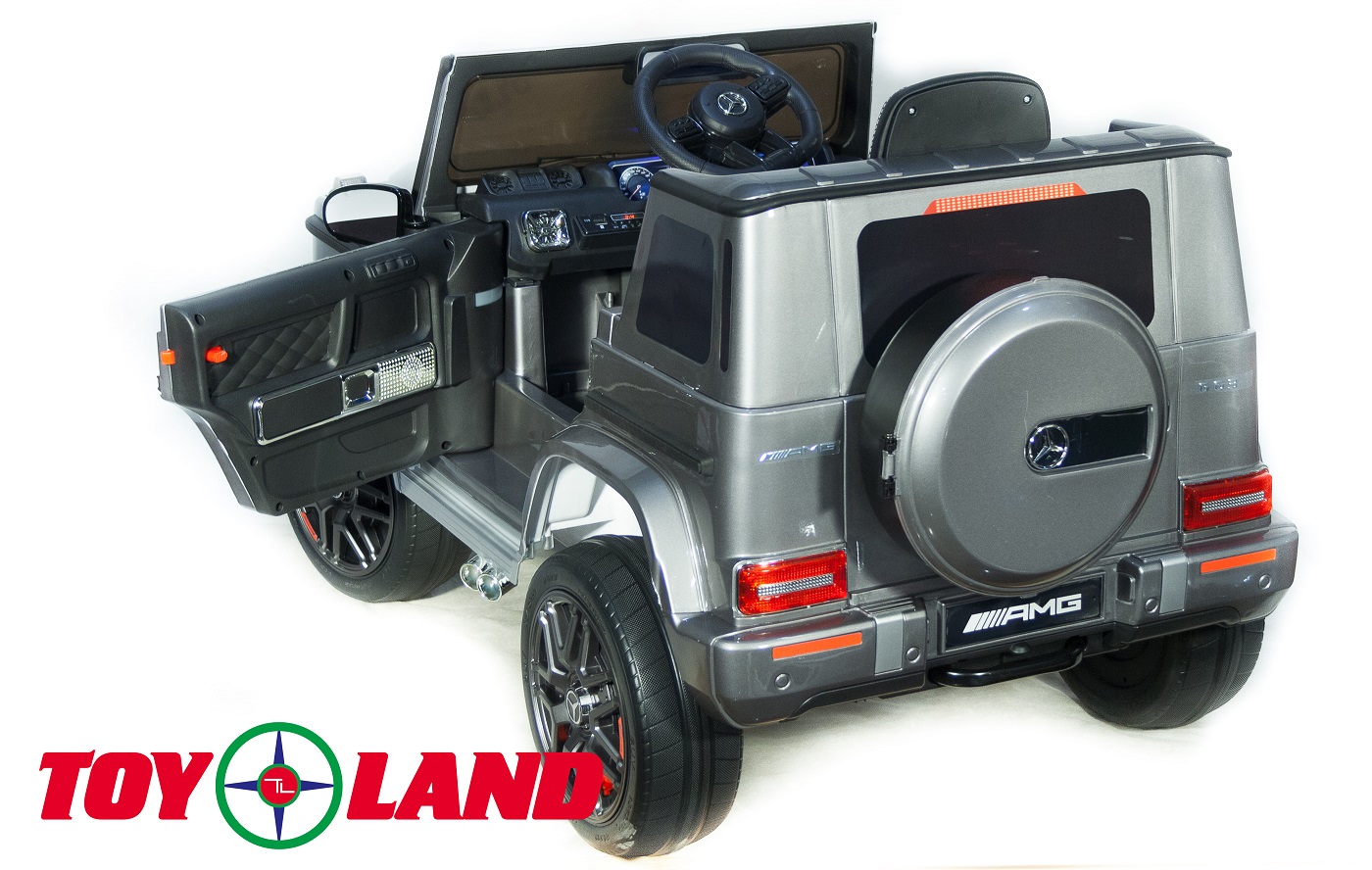 Электромобиль Mercedes-Benz G63 AMG серебряного цвета, ToyLand, bbh-0003 