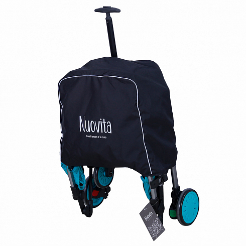 Прогулочная коляска Nuovita Giro Lux, Бирюзовый, Серый  
