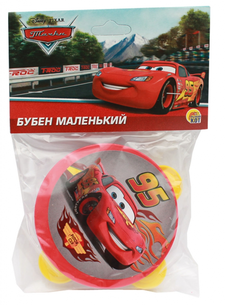 Игрушка музыкальная - бубен маленький из серии Дисней. Тачки-8 от Рыжий ...