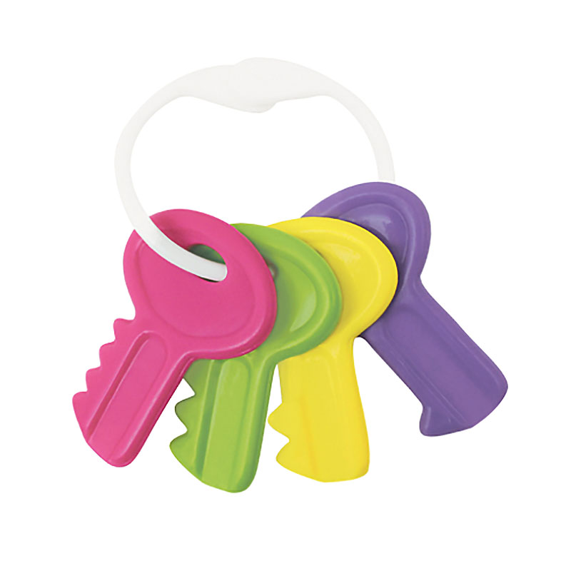 Игрушка-погремушка - Ключи, фиолетовый  