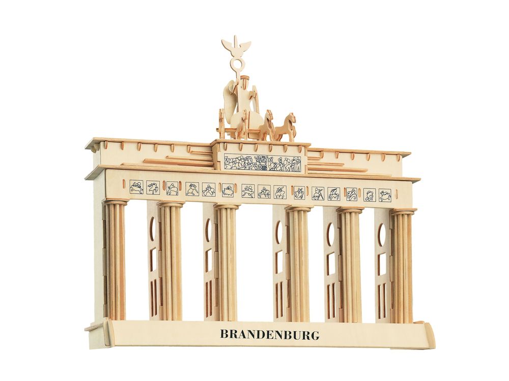Модель деревянная сборная - Бранденбургские ворота, 10 пластин  