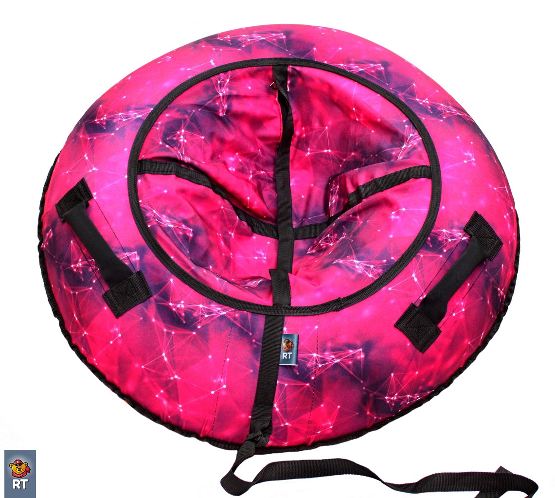 Санки надувные – Тюбинг Созвездие, розовое, 105 см  