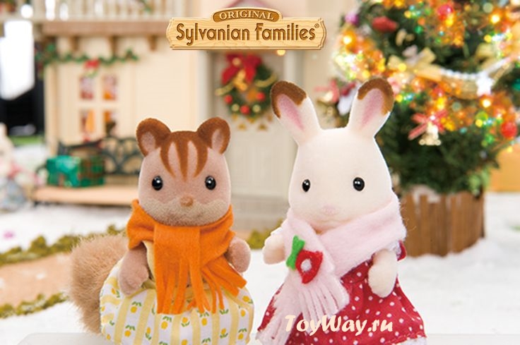 Sylvanian Families - Семья Шоколадных Кроликов  