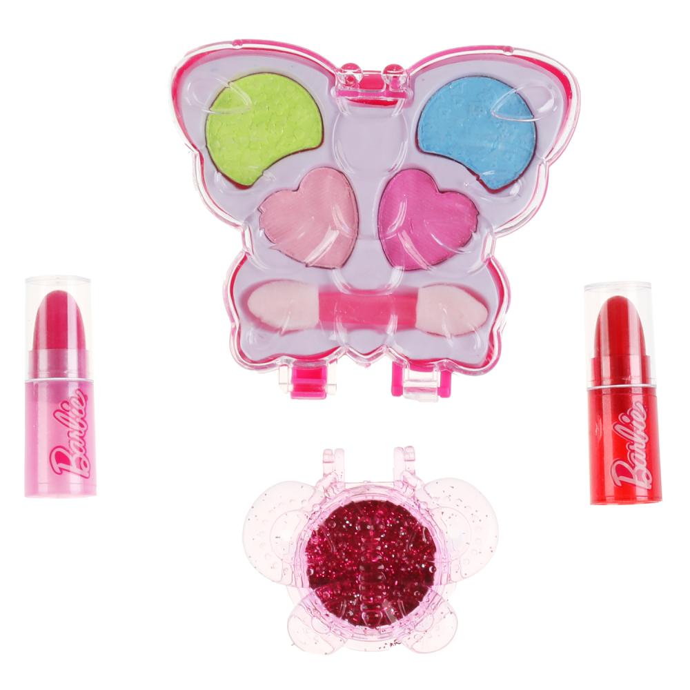 Набор косметики тени блестки помада Барби   