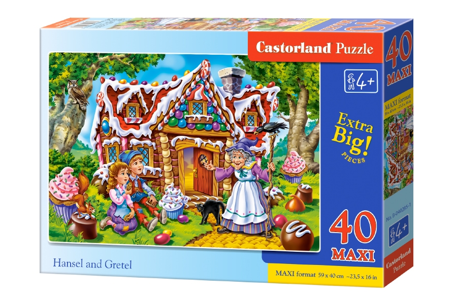 

Пазлы Castorland - Пряничный домик, 40 maxi элементов