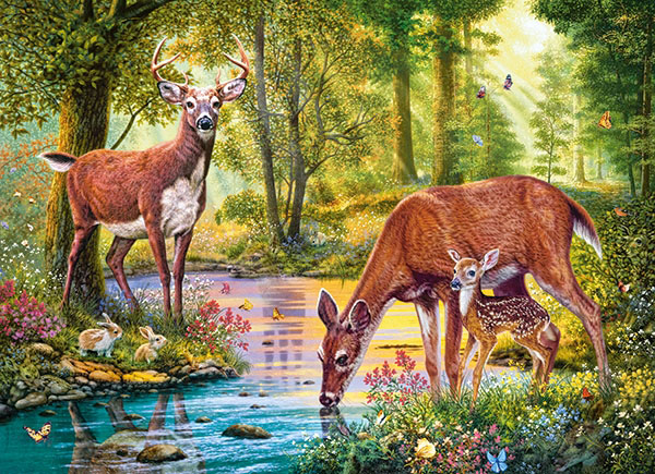 

Пазлы Castorland – Олени у реки, 300 элементов