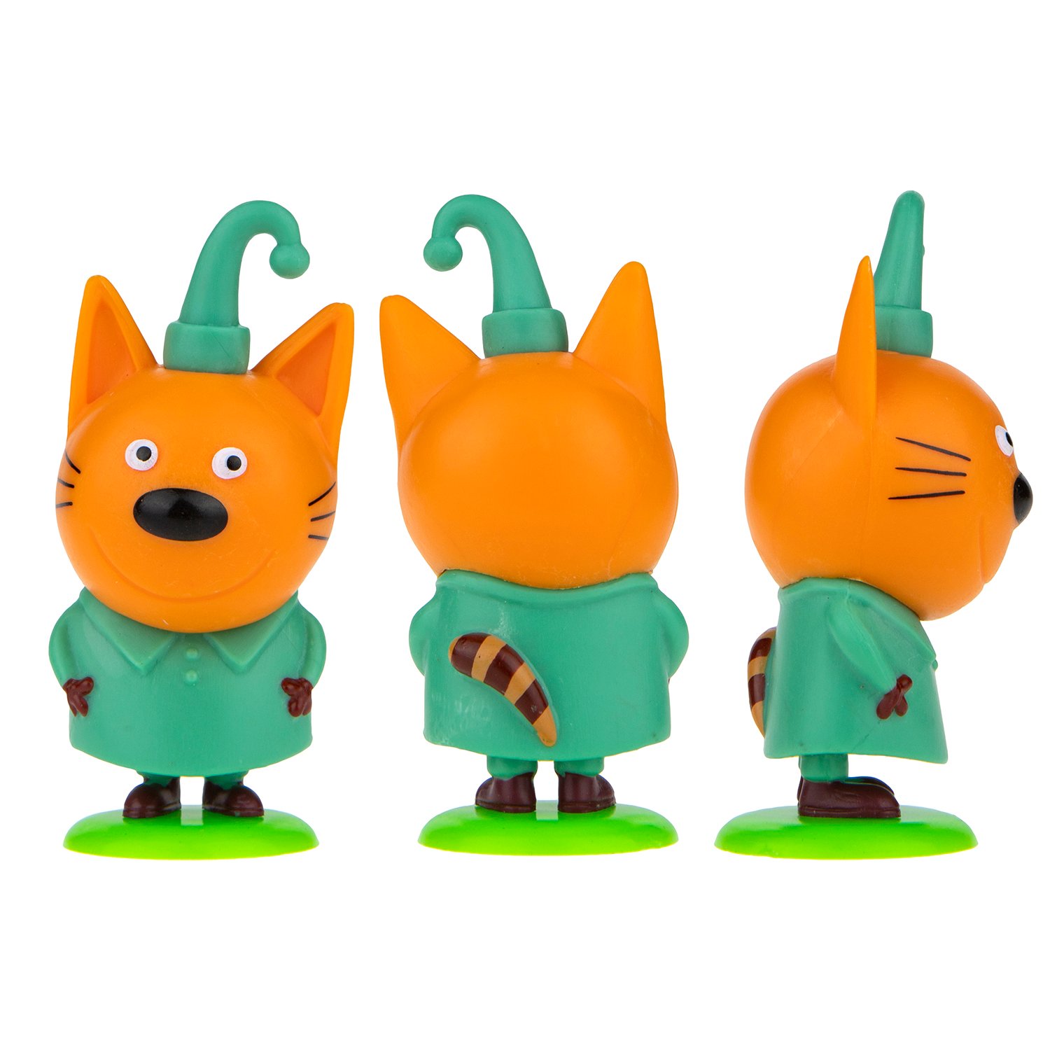 Игрушка-сюрприз в непрозрачном пакетике - Три кота - Фигурка на подставке с пазлом на 9 деталей  