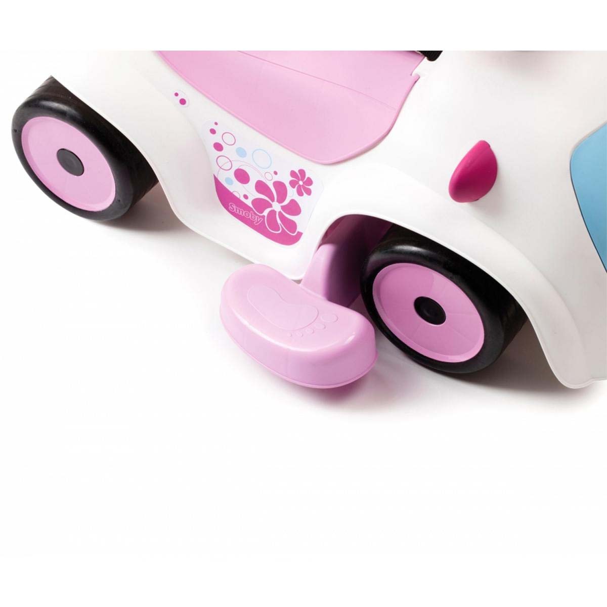 Каталка-качалка трансформер Smoby Maestro 2, белая с розовым, звук  