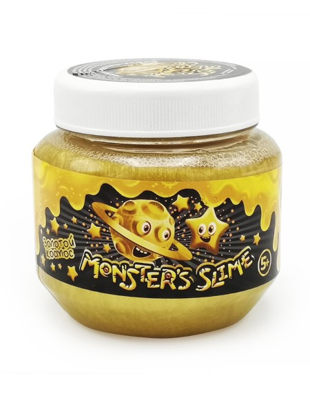 

Слайм Monster's slime - Классический большой, 250 мл, золотой космос