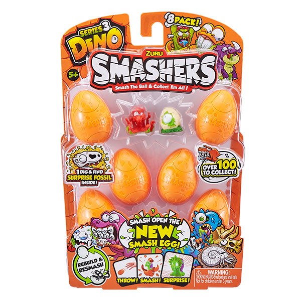 

Фигурки из серии Smashers Дино-сюрприз в яйце, 8 шт.