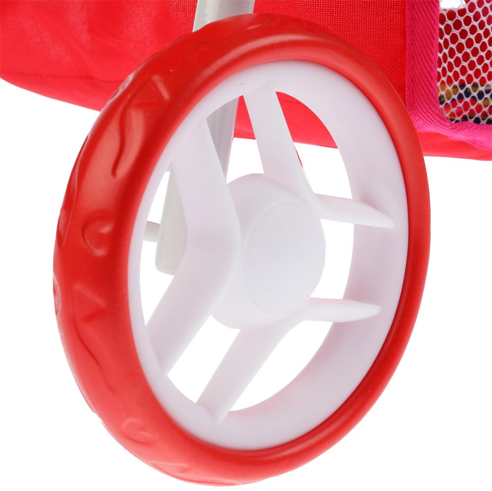 Коляска-люлька Карапуз металлическая с корзиной  