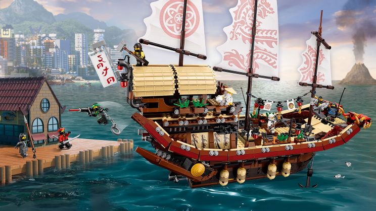 Конструктор Lego Ninjago - Летающий корабль Мастера Ву  