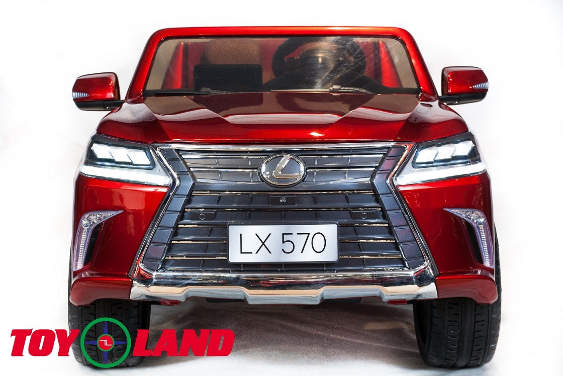 Электромобиль Lexus LX570, красный  