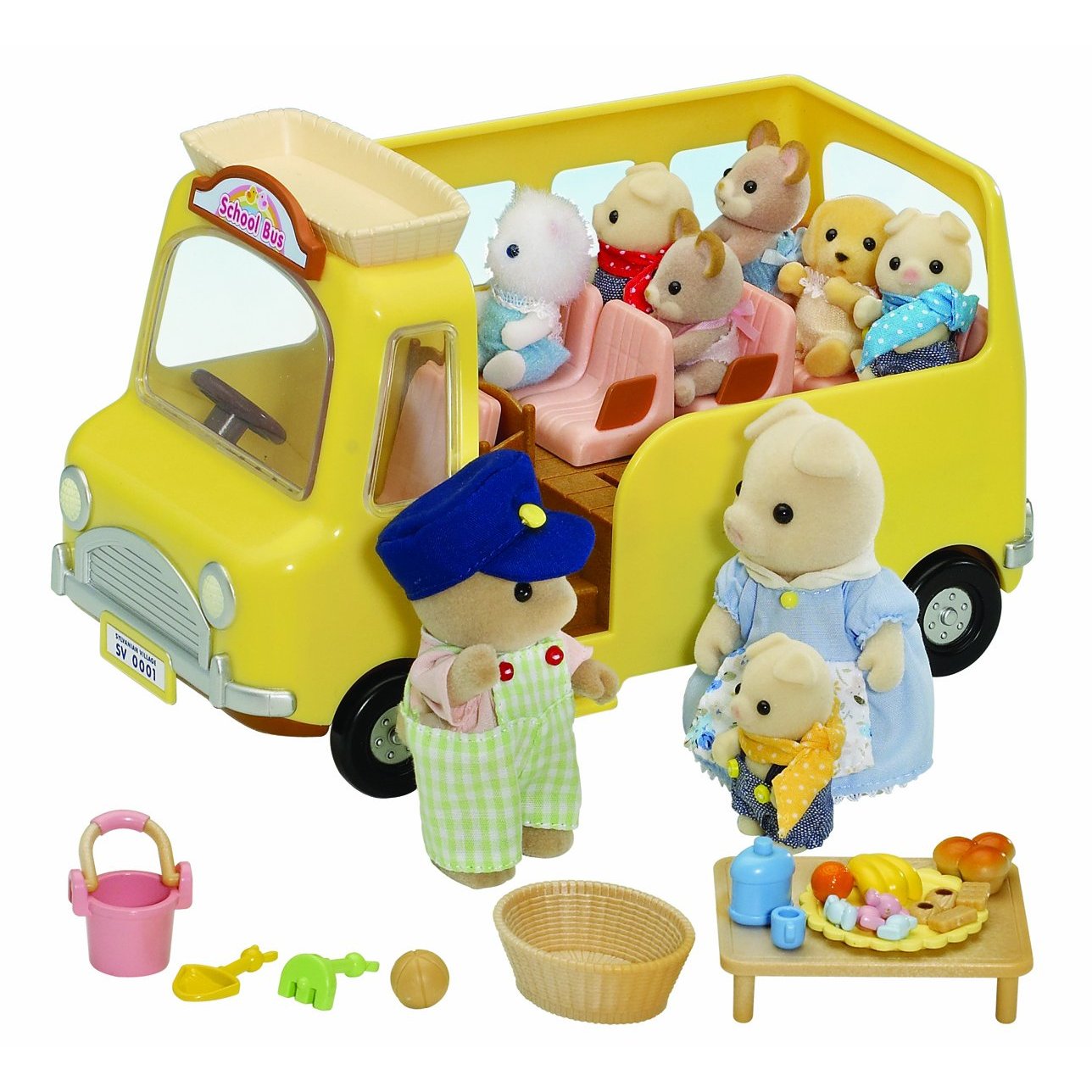 Школа игрушек. Сильвания Фэмили школьный автобус. Sylvanian Families Nursery Bus. Сильвания Фэмили набор автобус. Игровые наборы Сильвания Фэмили.