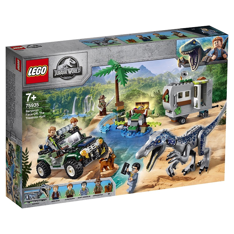 Конструктор Lego Jurassic World - Поединок с бариониксом: охота за сокровищами  