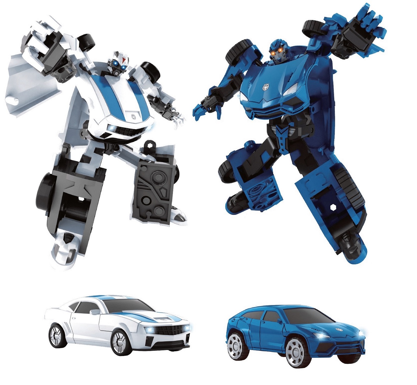 Робот-трансформер - Transcar mini, металлический   