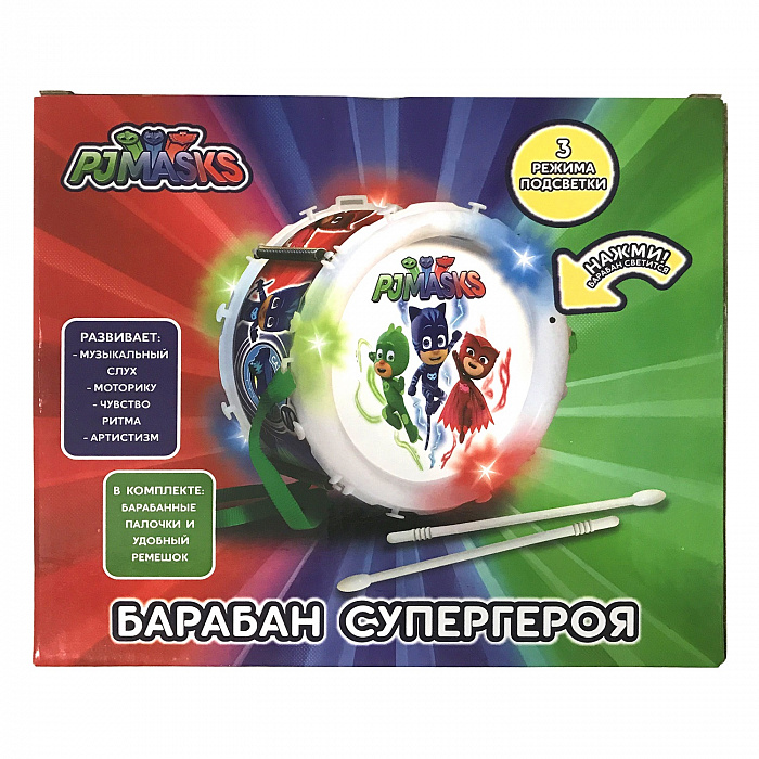 Барабан PJMasks™ со световыми эффектами  