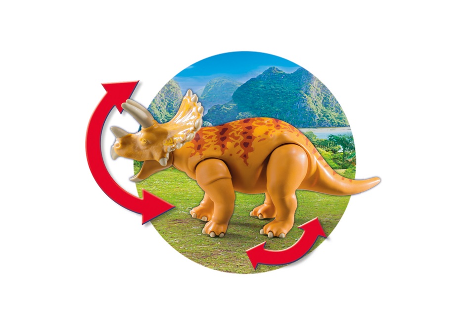 Игровой набор из серии Динозавры: Вражеский квадроцикл с трицератопсом  