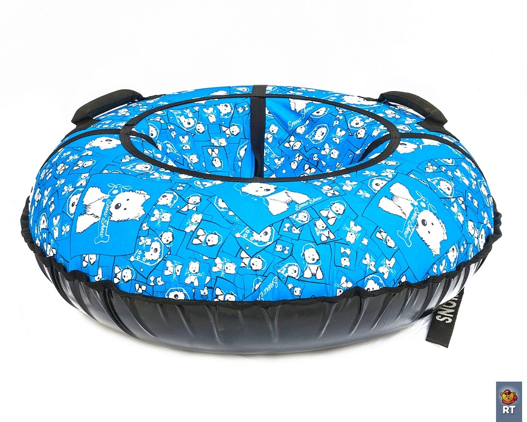 Санки надувные - Тюбинг RT - Собачки на голубом, диаметр 87 см  