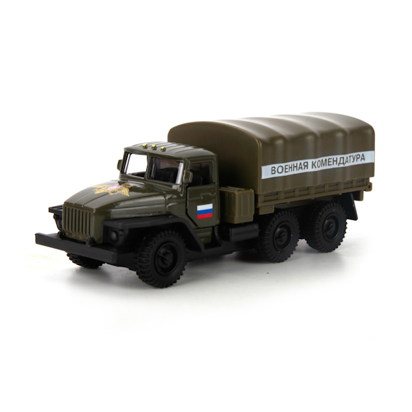 Машина металлическая инерционная – Урал - Военная Комендатура, 12 см  
