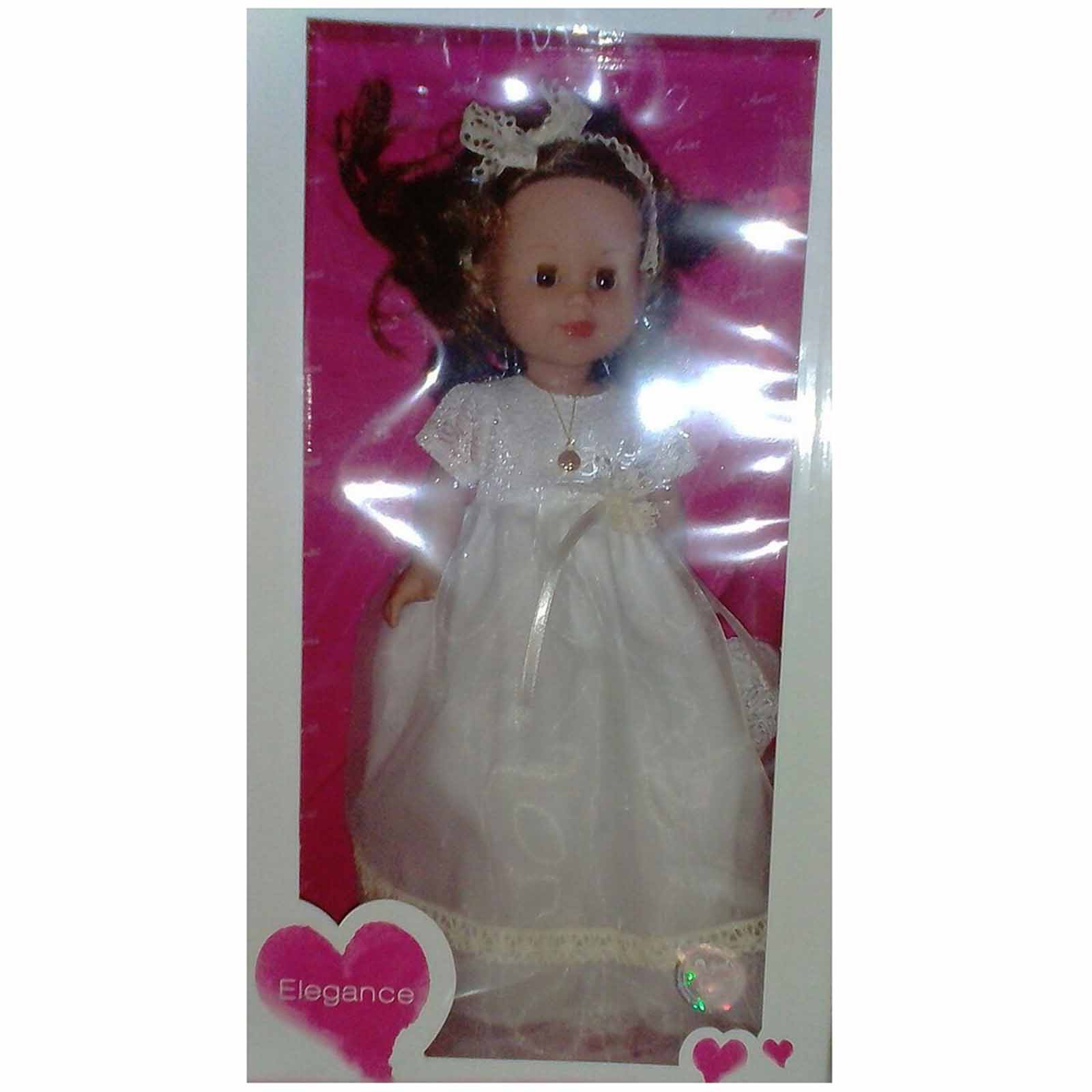 Кукла виниловая с темными волосами Elegance в одежде, с аксессуаром, 42 см  