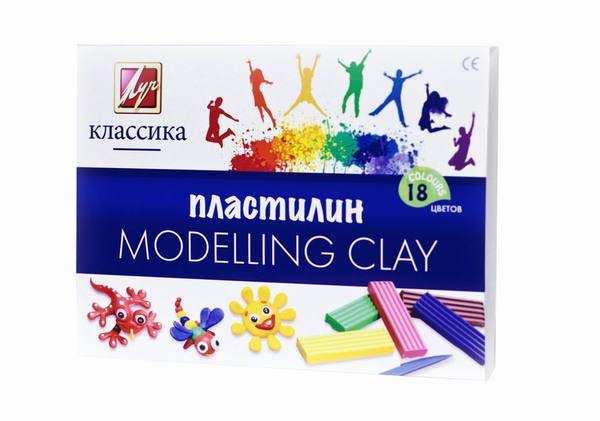 Пластилин – Классика, 18 цветов  