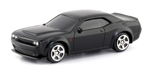 

Металлическая машина - Dodge Challenger SRT Demon 2018, 1:64, черный матовый