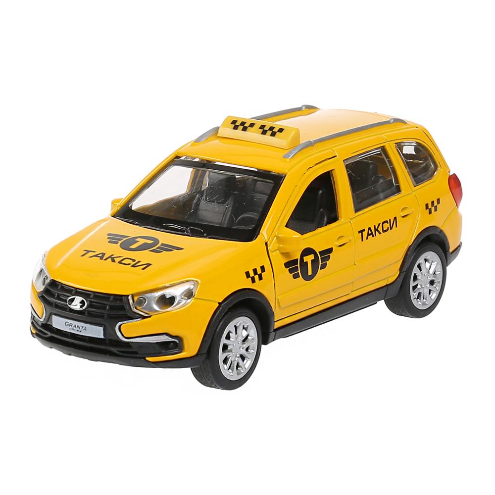 

Инерционная металлическая модель - Lada Granta Cross 2019 - Такси, 12 см, цвет желтый