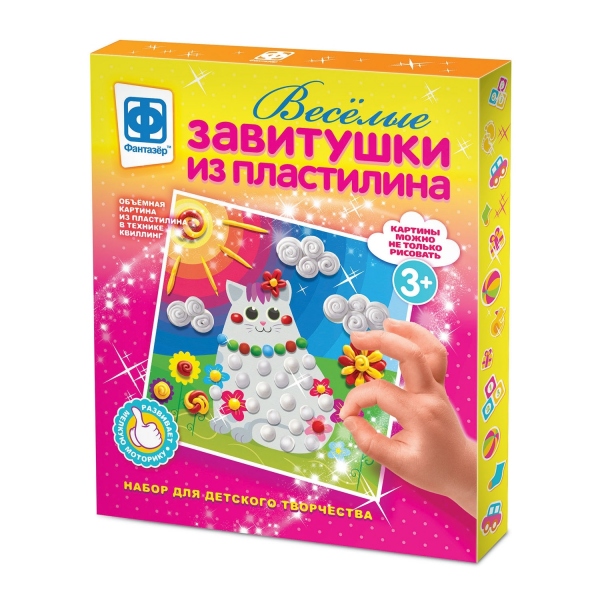 

Веселые завитушки из пластилина Набор №1