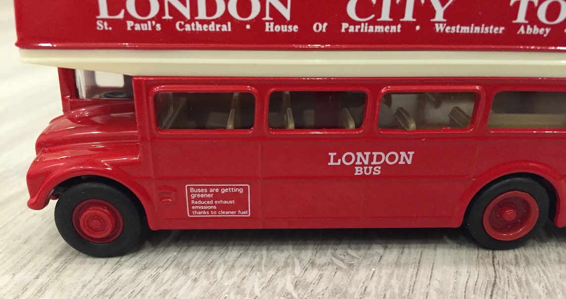 Модель - London Bus, открытый, 1:60-64  