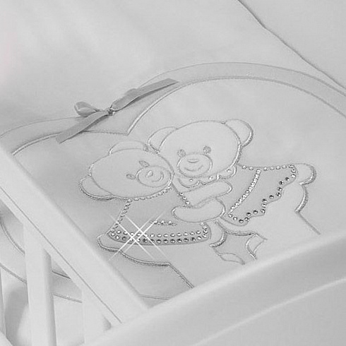 

Набор в люльку для близнецов Baby Beddings Culla Gemell, цвет – bianco