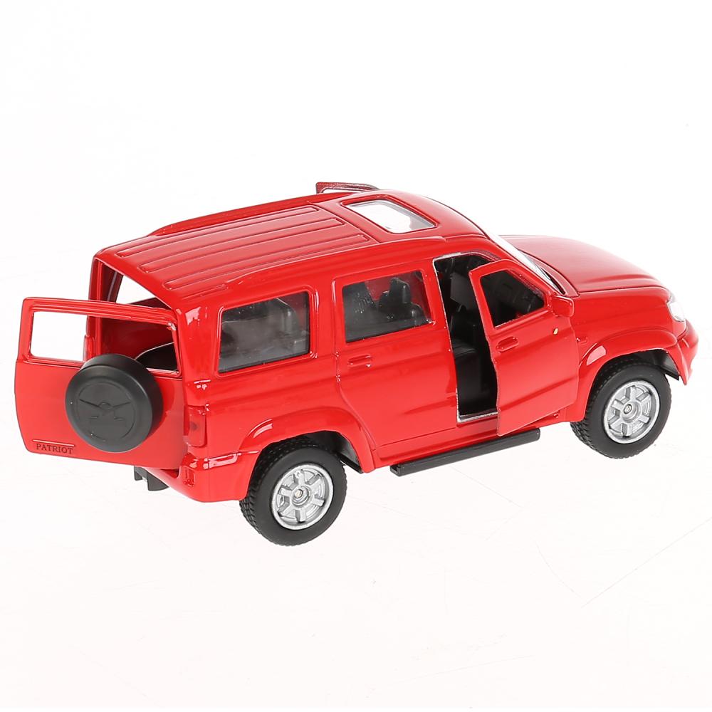Инерционная металлическая машина - УАЗ Patriot, красный 12 см, открываются двери  