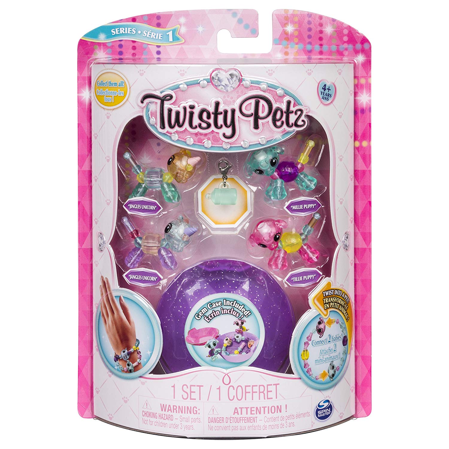 Набор бусин Twisty Petz для плетения 4 браслетов-мини-питомцев  