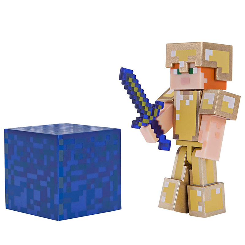 Фигурка из серии Minecraft - Alex in Gold Armor, 8 см.  
