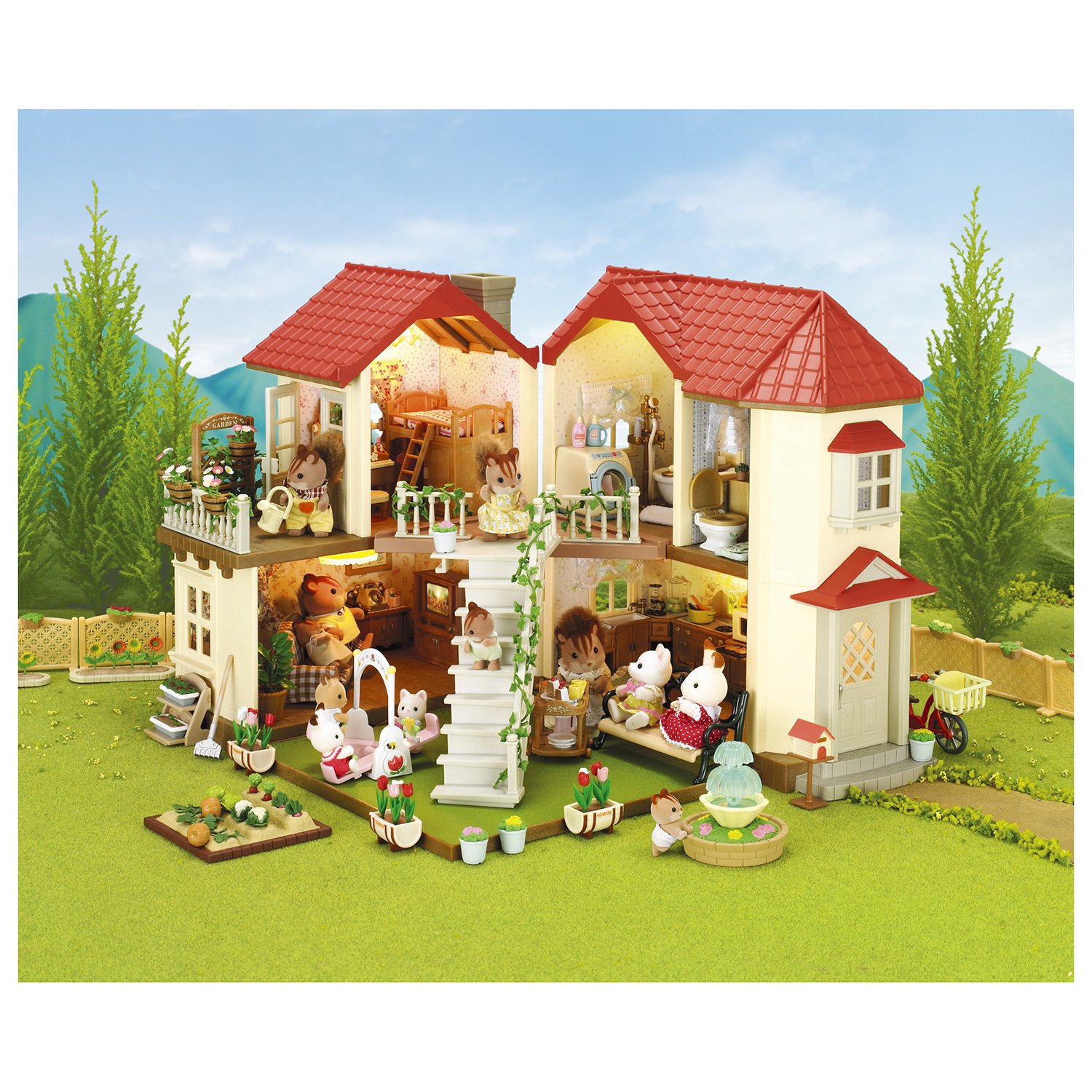 Sylvanian Families Набор Большой дом со светом  