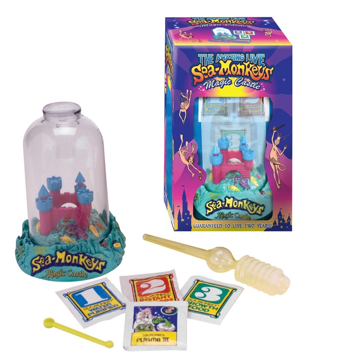 

Аквариум Sea-Monkeys для выращивания ракообразных вида Artemia Salina, 14x12x19см Волшебный замок