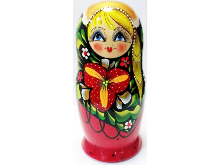 

Матрешка 5 в 1 средняя, цветы, эскиз 18, трилистник с косой