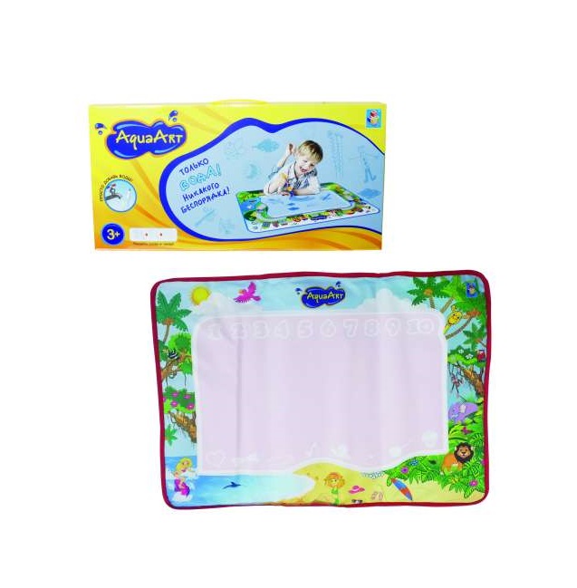 

Коврик для рисования из серии AquaArt с водным маркером, моноцветный розовый для девочек