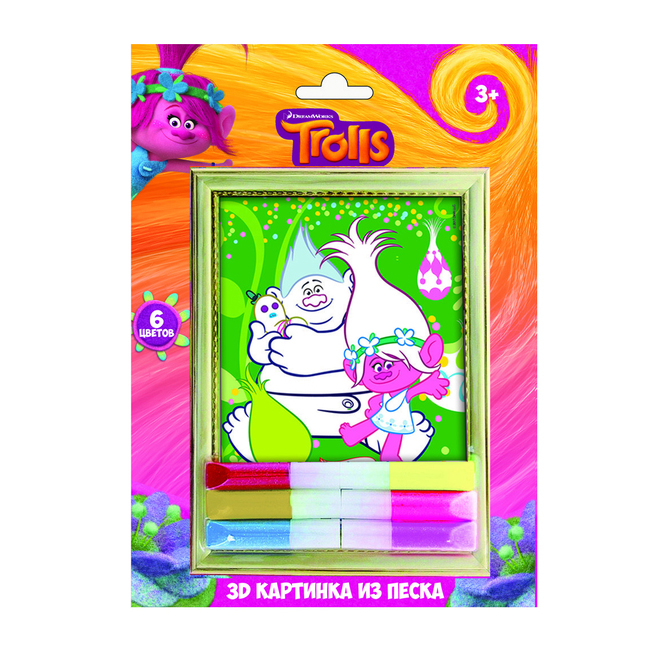 

Набор для творчества Тролли - Объемная картинка 3D