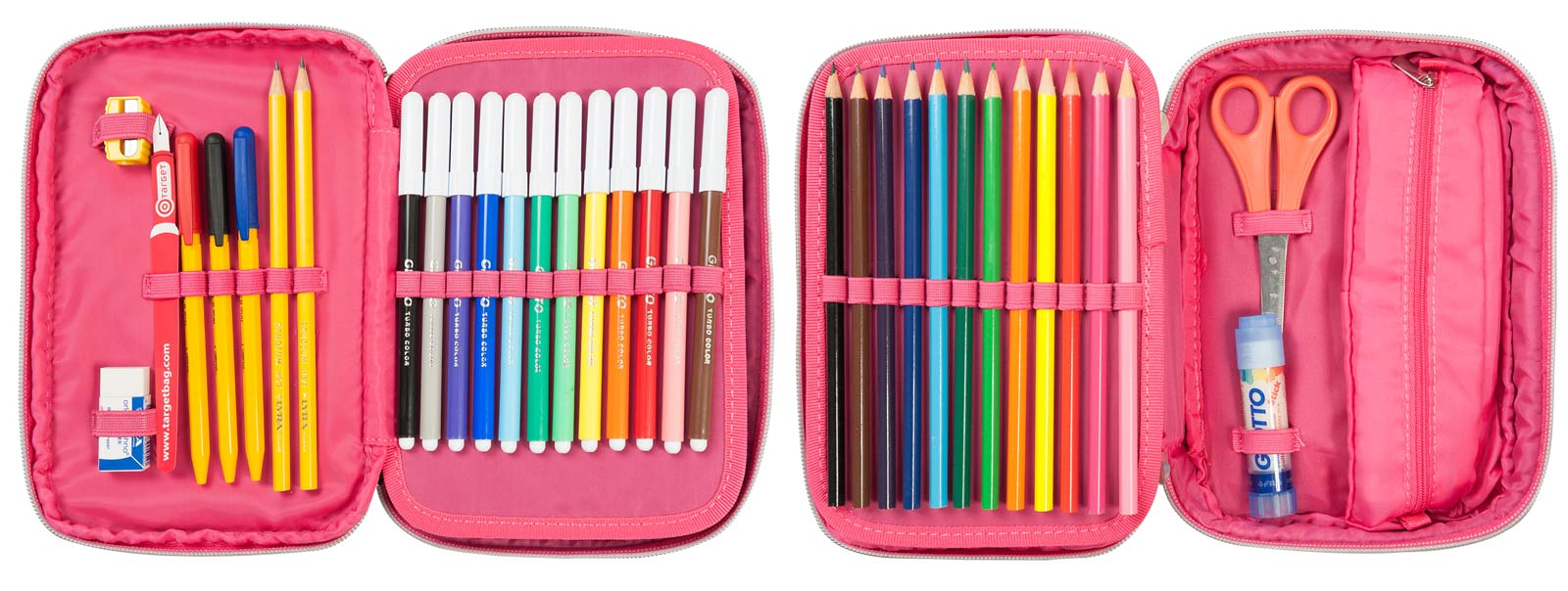 Пенал с канцтоварами - Девочка  