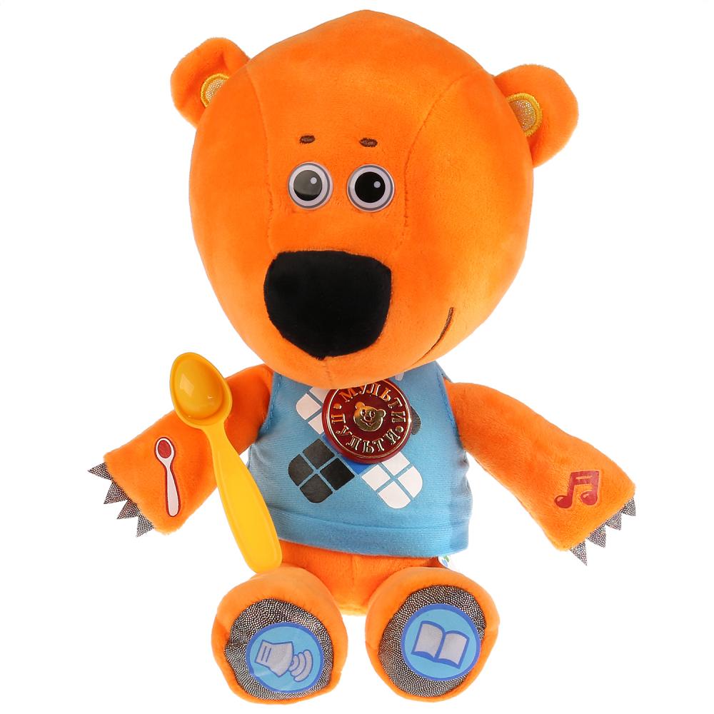 Мягкая игрушка Медвежонок Кеша 30 см. из серии Ми-ми-мишки, кушает с ложечки  