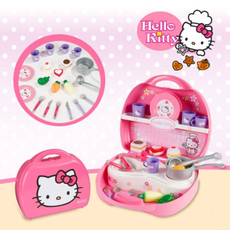 Мини-кухня Hello Kitty в чемоданчике  