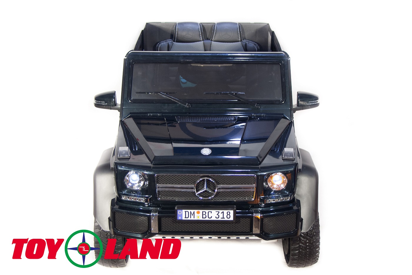 Электромобиль ToyLand Mercedes Benz G63 6х6, цвет - черный  