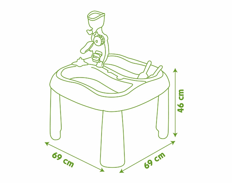 Стол-песочница для песка и воды  